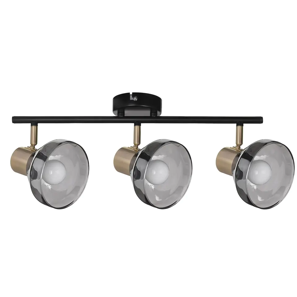 ⁨Activejet LISA triple spotlight black-gold ceiling wall lamp E14 wall lamp for living room⁩ at Wasserman.eu