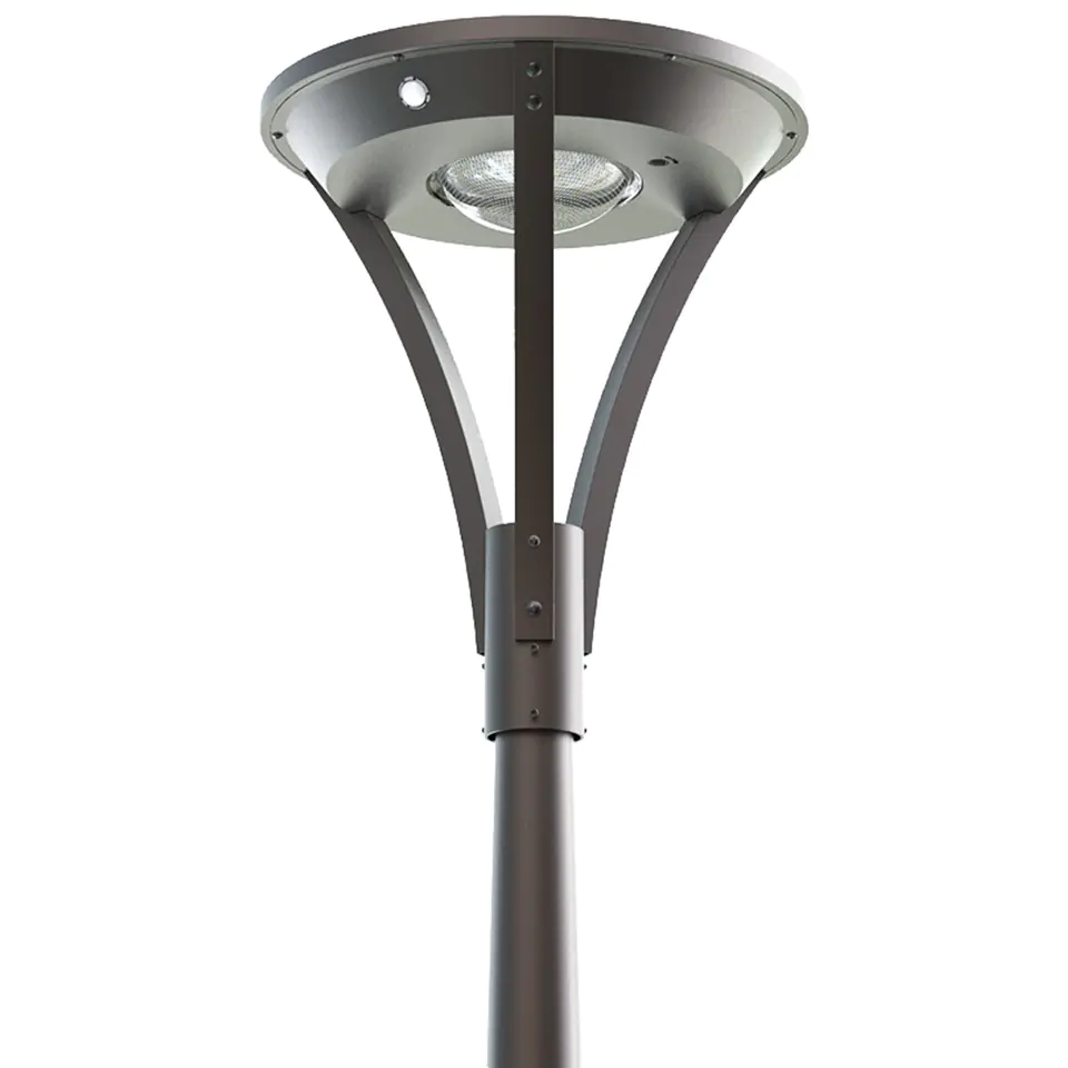 ⁨PowerNeed SLL-31 outdoor lighting Outdoor pedestal/post lighting Non-changeable bulb(s) LED Silver⁩ at Wasserman.eu