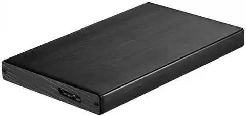 ⁨Natec RHINO GO Gehäuse USB 3.0 für 2.5'' SATA HDD/SSD, schwarz Aluminium⁩ im Wasserman.eu