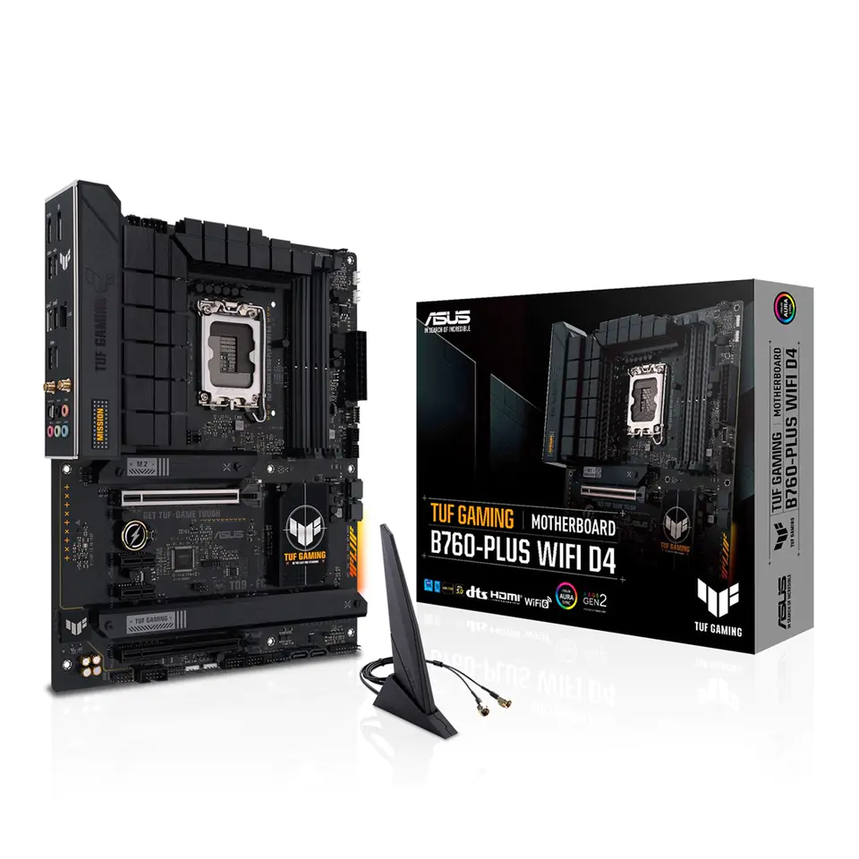 ⁨ASUS TUF GAMING B760-PLUS WIFI D4 Intel B760 LGA 1700 ATX⁩ at Wasserman.eu