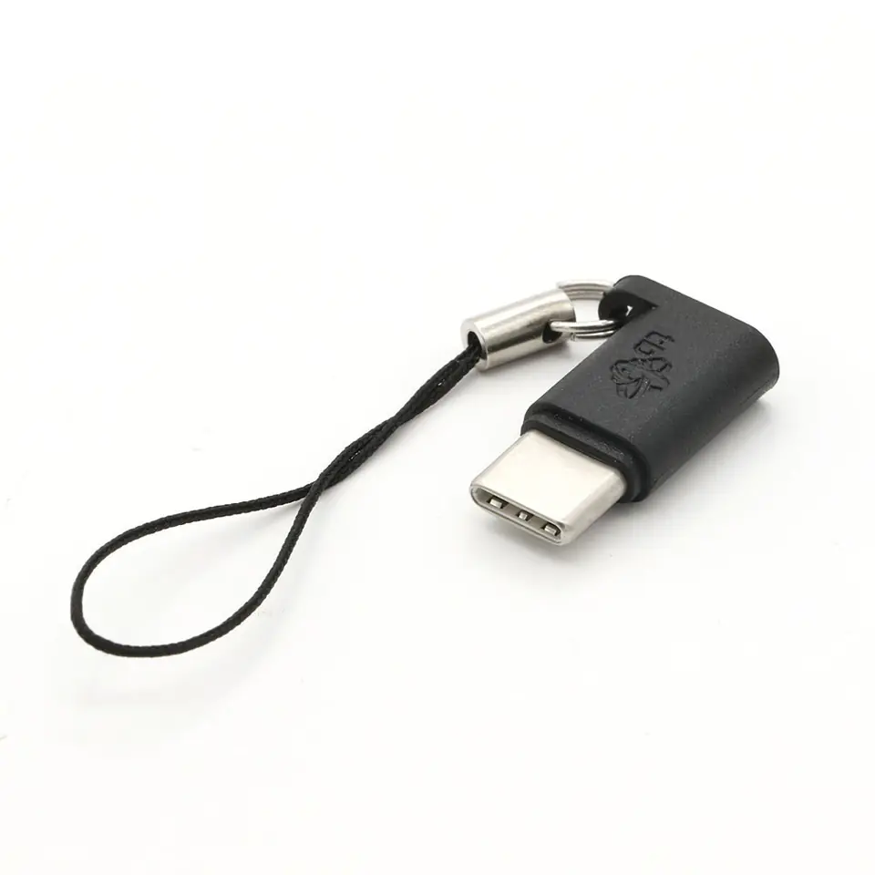 Adapter Micro USB - USB C black at Wasserman.eu