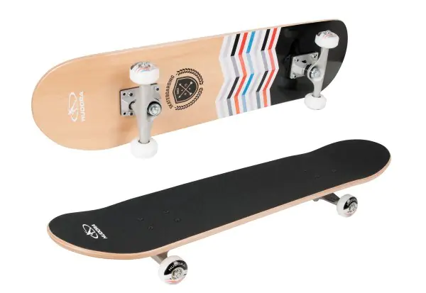 ⁨HUDORA 12553 skateboard complete Skateboard (classic) Wood Black⁩ at Wasserman.eu