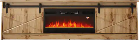 ⁨RTV GRANERO + fireplace cabinet 200x56.7x35 oak wotan⁩ at Wasserman.eu