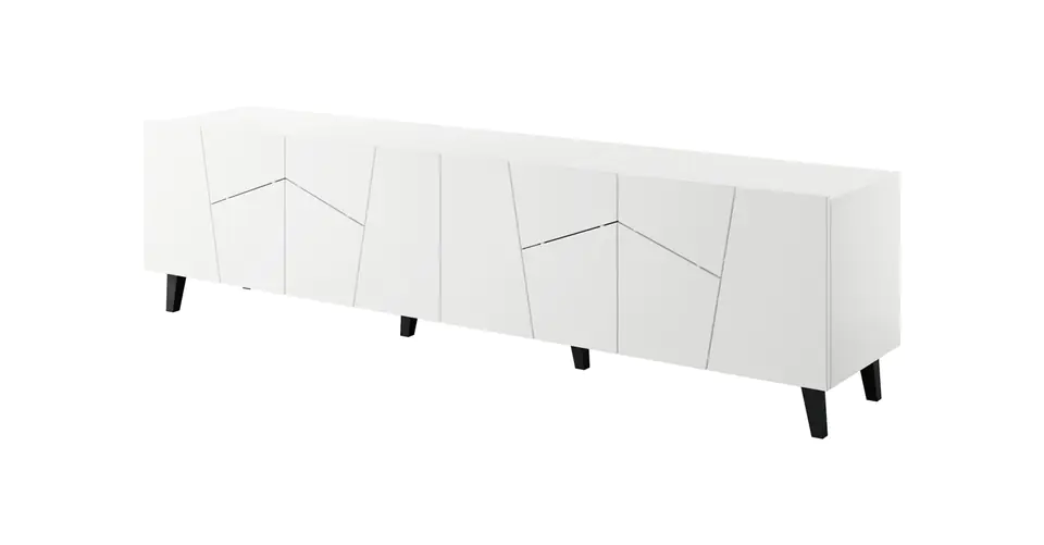 ⁨RTV cabinet ETNA 200x42x52 white matt⁩ at Wasserman.eu