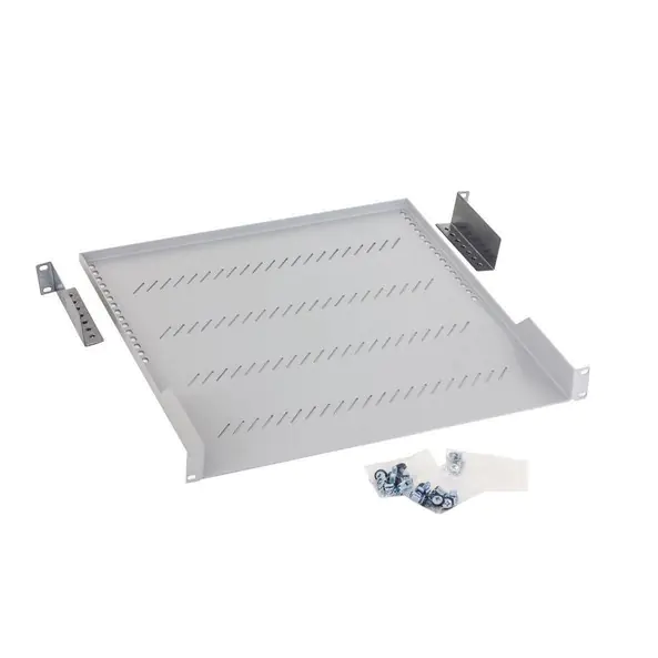 ⁨Triton perforated shelf 19" 1U/450mm max. load 40kg RAC-UP-450-A1⁩ at Wasserman.eu