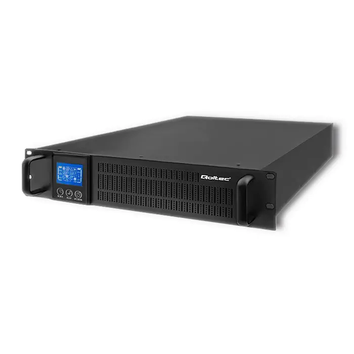 ⁨Qoltec 53947 Uninterruptible power supply UPS RACK | 3KVA | 2400 W | LCD⁩ at Wasserman.eu