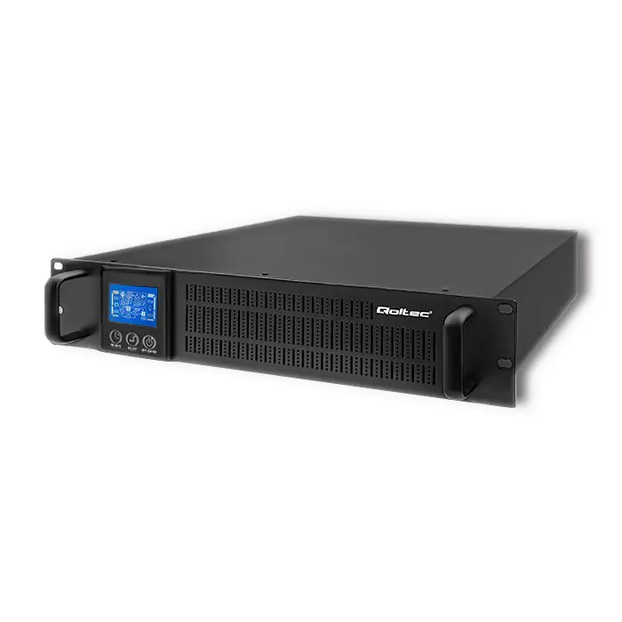 ⁨Qoltec 53945 Uninterruptible power supply UPS RACK | 1KVA | 800W | LCD⁩ at Wasserman.eu