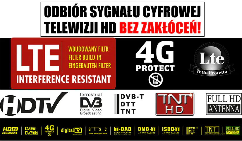 ⁨21-015# Antena  dvb-t panelowa atd15 aktywna⁩ w sklepie Wasserman.eu