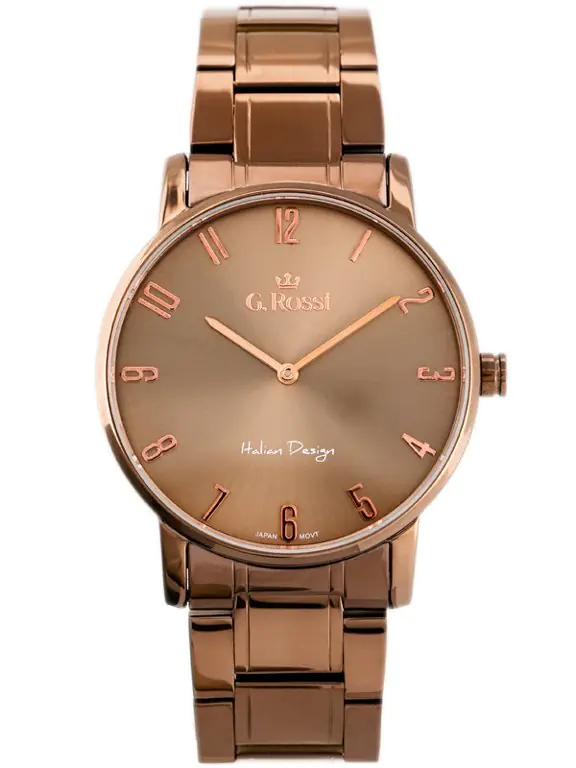 ZEGAREK G. ROSSI - 10194B-2B3 (zg257f) brown + BOX w sklepie Wasserman.eu
