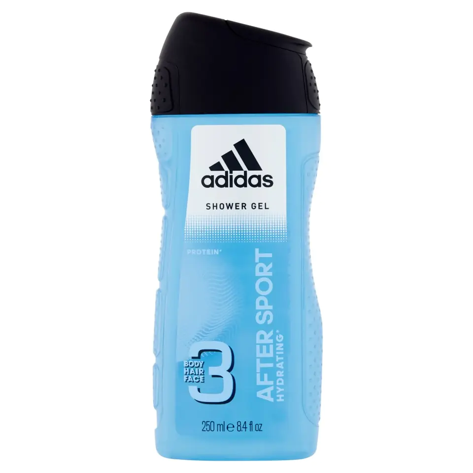 ⁨Adidas After Sport Żel do mycia 3w1 dla mężczyzn 250ml⁩ w sklepie Wasserman.eu