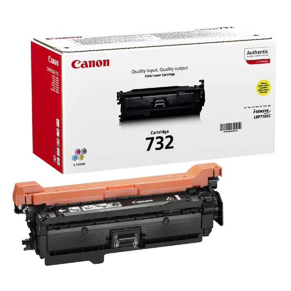 ⁨Canon original toner cartridge CRG732, yellow, 6400s, 6260B002, Canon i-SENSYS LBP7780Cx, O⁩ at Wasserman.eu