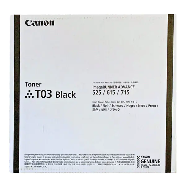 ⁨Canon oryginalny toner T03 BK, 2725C001, black, 51500s⁩ w sklepie Wasserman.eu