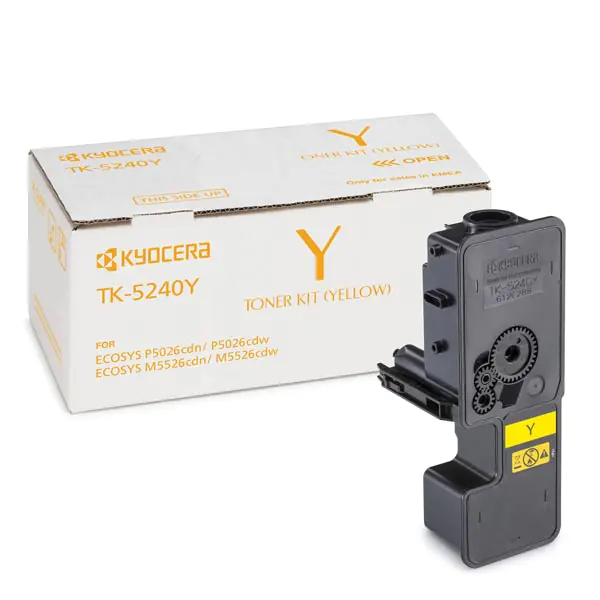 ⁨Kyocera oryginalny toner TK-5240Y, yellow, 3000s, 1T02R7ANL0, Kyocera M5526cdn, M5526cdw, P5026cdn,P5026cdw, O⁩ w sklepie Wasserman.eu