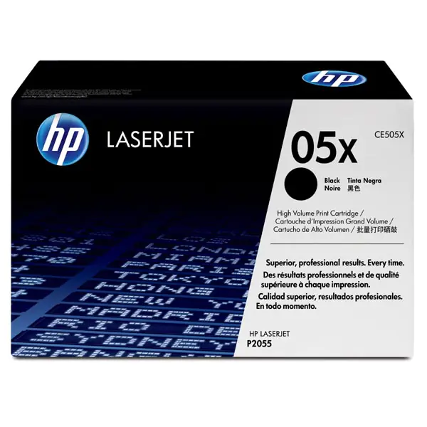 ⁨HP Original LaserJet Toner Cartridge CE505X, black, 6500s, HP 05X, high capacity, HP LaserJet P2055, O⁩ at Wasserman.eu