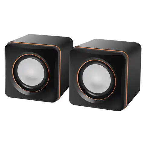 ⁨Defender speakers SPK-33, 2.0, 5W, black, compact size⁩ at Wasserman.eu