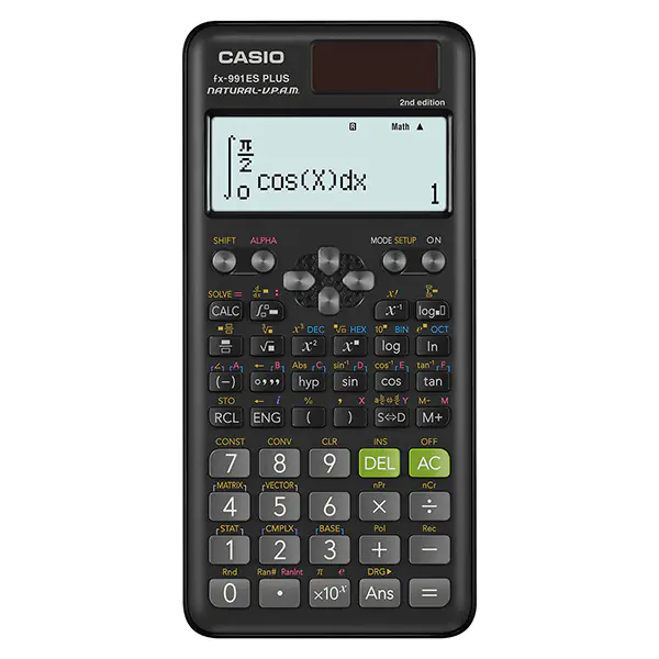 ⁨Casio FX 991 ES PLUS 2E Calculator, black, table⁩ at Wasserman.eu