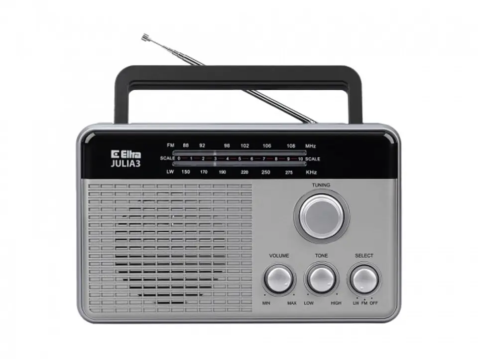 ⁨Radio Julia 3 silver⁩ at Wasserman.eu