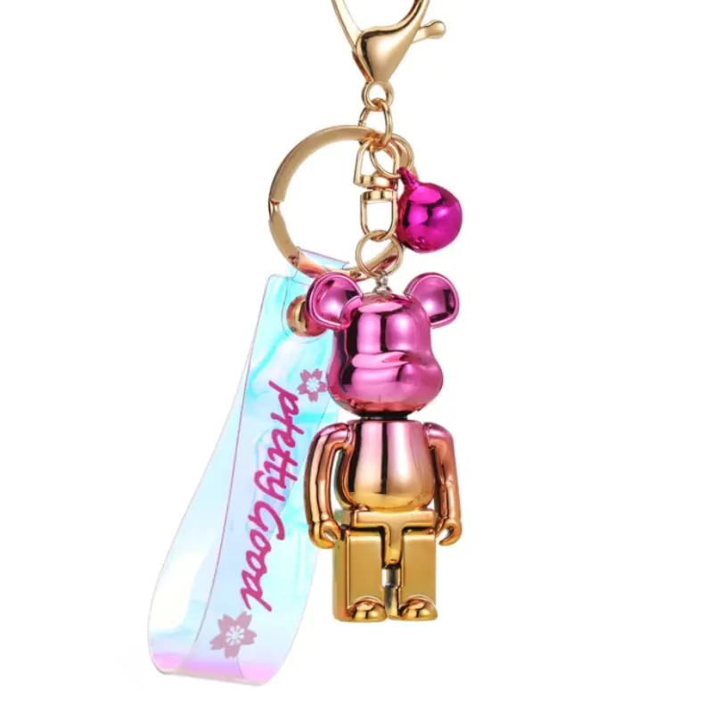 ⁨Key ring BEAR WITH HEART METALIC OMBRE tags BRL92⁩ at Wasserman.eu