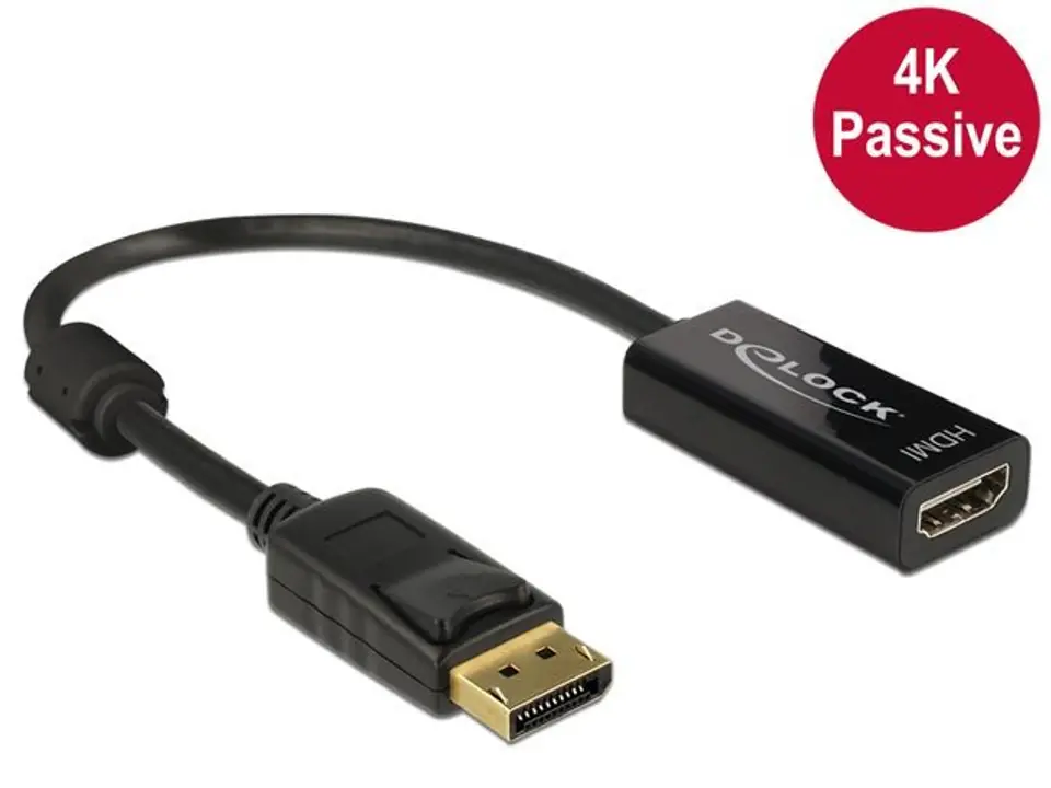 Adapter Displayport 1.2 (M)->HDMI(F) 4K Passive Back at Wasserman.eu