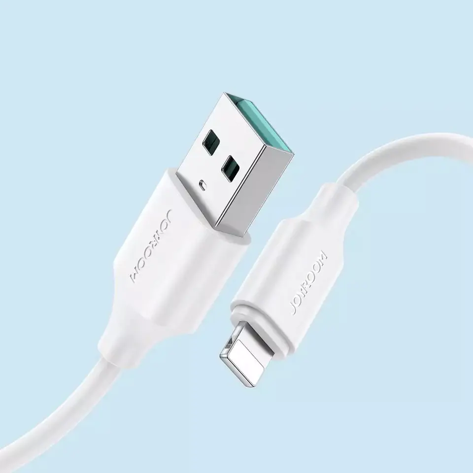 ⁨Joyroom kabel do ładowania / transmisji danych USB - Lightning 2.4A 2m biały (S-UL012A9)⁩ w sklepie Wasserman.eu