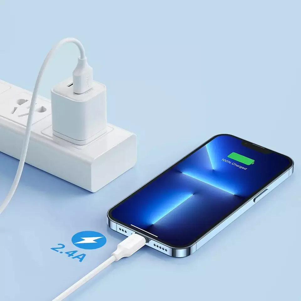 ⁨Joyroom kabel do ładowania / transmisji danych USB - Lightning 2.4A 0,25m czarny (S-UL012A9)⁩ w sklepie Wasserman.eu