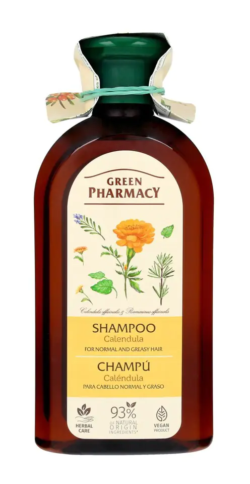 ⁨Green Pharmacy Shampoo for normal and oily hair - Calendula 350ml⁩ at Wasserman.eu