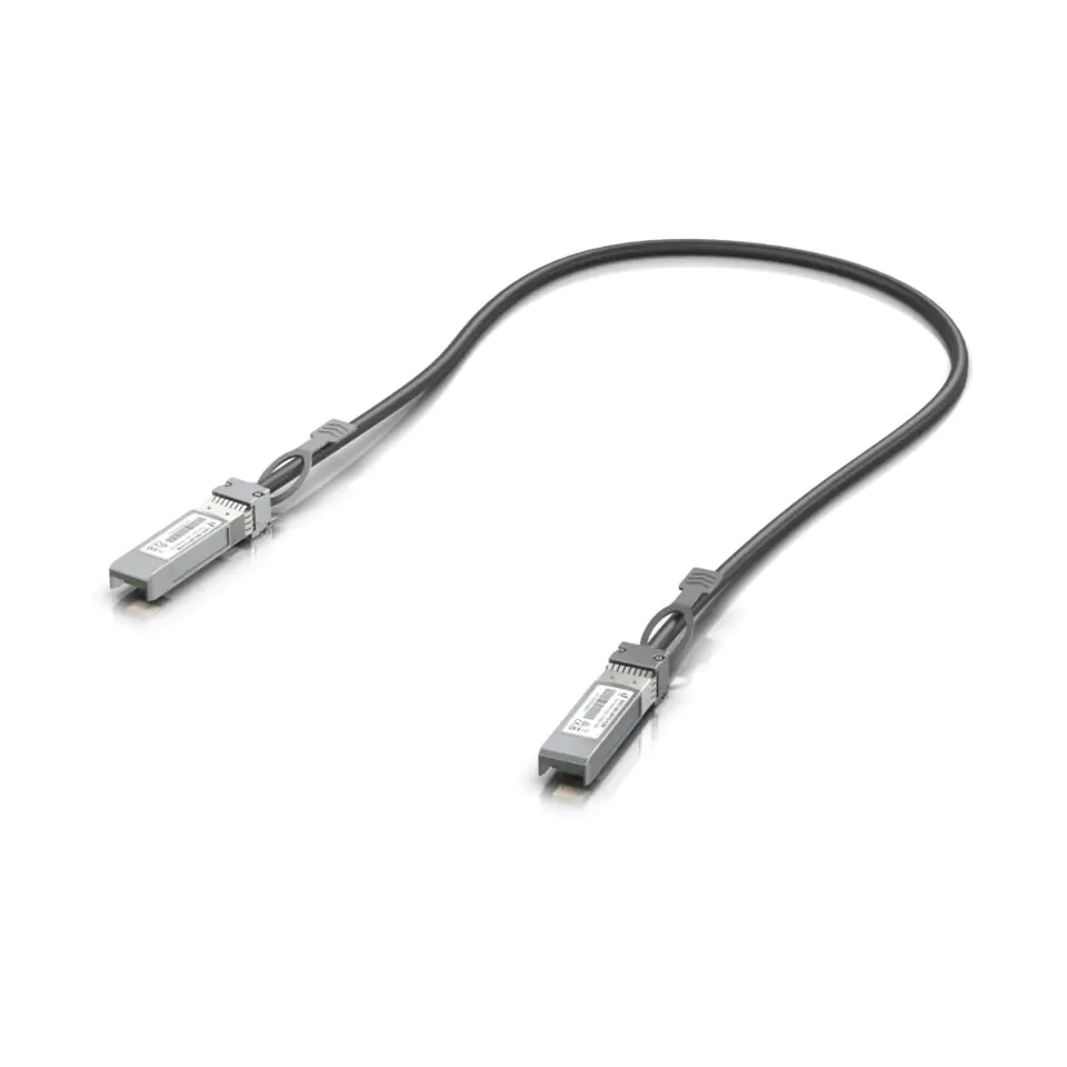 ⁨Ubiquiti UACC-DAC-SFP10-0.5M InfiniBand/fibre optic cable SFP+ Black⁩ at Wasserman.eu