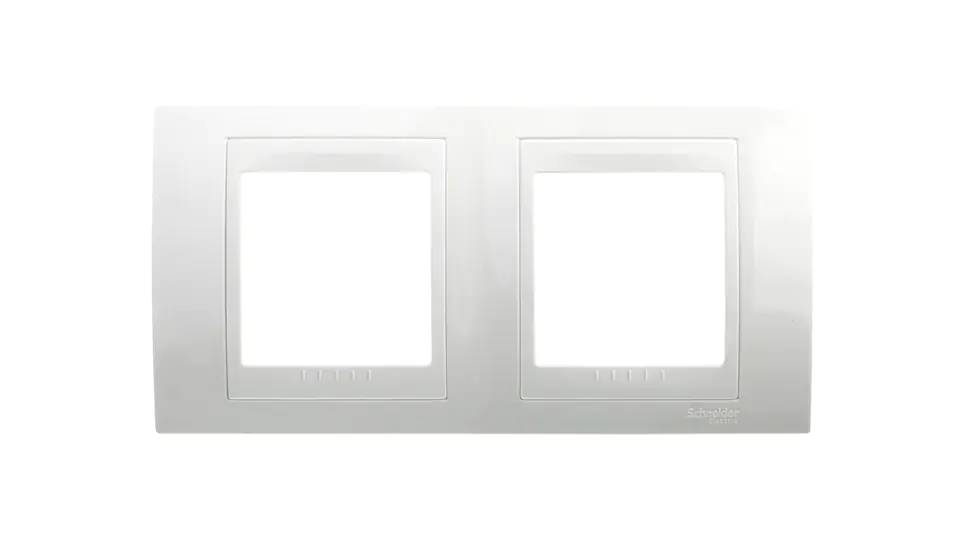 ⁨Unica Plus Doppelter horizontaler Rahmen polarweiß MGU6.004.18⁩ im Wasserman.eu