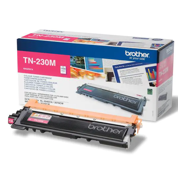 ⁨Brother Original Toner Cartridge TN230M, Magenta, 1400s, Brother HL-3040CN, 3070CW, DCP-9010CN, 9120CN, MFC-9320CW, O⁩ at Wasserman.eu