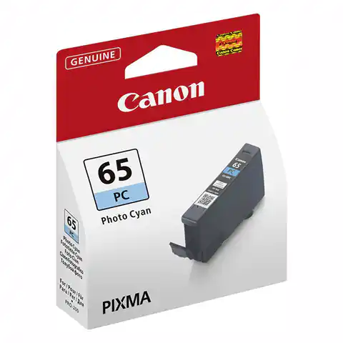 ⁨Canon oryginalny ink / tusz CLI-65PC, photo cyan, 12.6ml, 4220C001, Canon Pixma Pro-200⁩ w sklepie Wasserman.eu