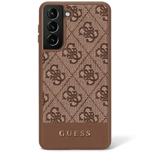 ⁨Guess GUHCS23MG4GLBR S23+ S916 brązowy/brown hardcase 4G Stripe Collection⁩ w sklepie Wasserman.eu