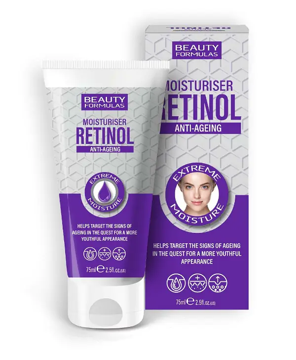 ⁨Beauty Formulas Retinol Anti-Ageing Moisturiser moisturizing face cream 75ml⁩ at Wasserman.eu