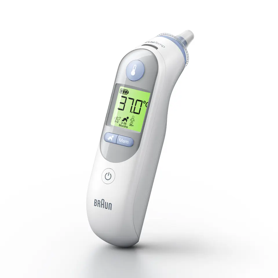 ⁨BRAUN IRT6520 THERMOSCAN 7 Termometr do ucha z Age Precision, podświetlany wyświetlacz⁩ w sklepie Wasserman.eu