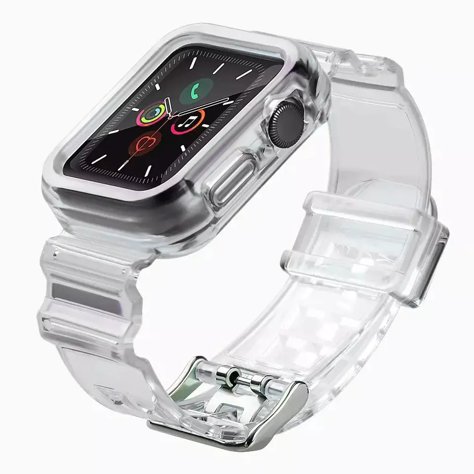 Strap Light Set silikonowa opaska pasek bransoleta bransoletka etui do zegarka Watch 3 42mm / Watch 2 42mm czarny w sklepie Wasserman.eu