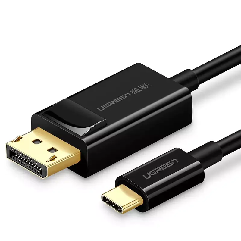 ⁨Ugreen One Way USB Type-C to Display Port Adapter Cable 4K 1.5m Black (MM139)⁩ at Wasserman.eu