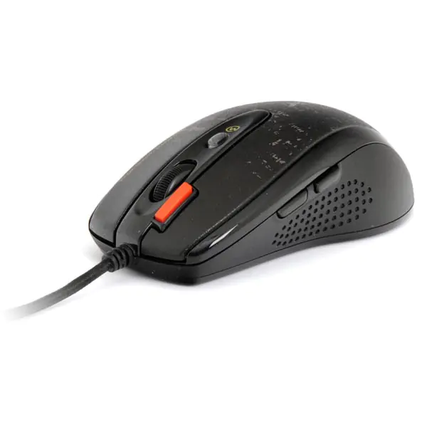 ⁨A4Tech F5 Mouse, 3000DPI, optical, 7kl., wired USB, black, for gaming, V-Track, memory 160kB⁩ at Wasserman.eu