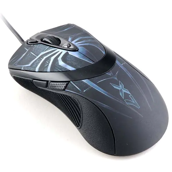 ⁨A4Tech Mouse XL-747H, 3600DPI, laser, 7 kl., wired USB, blue, for gaming⁩ at Wasserman.eu