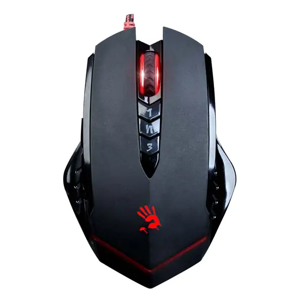 ⁨A4Tech Mouse Bloody V8A, 3200DPI, optical, 7kl., wired USB, black, for gaming, CORE 3, memory 160kB⁩ at Wasserman.eu