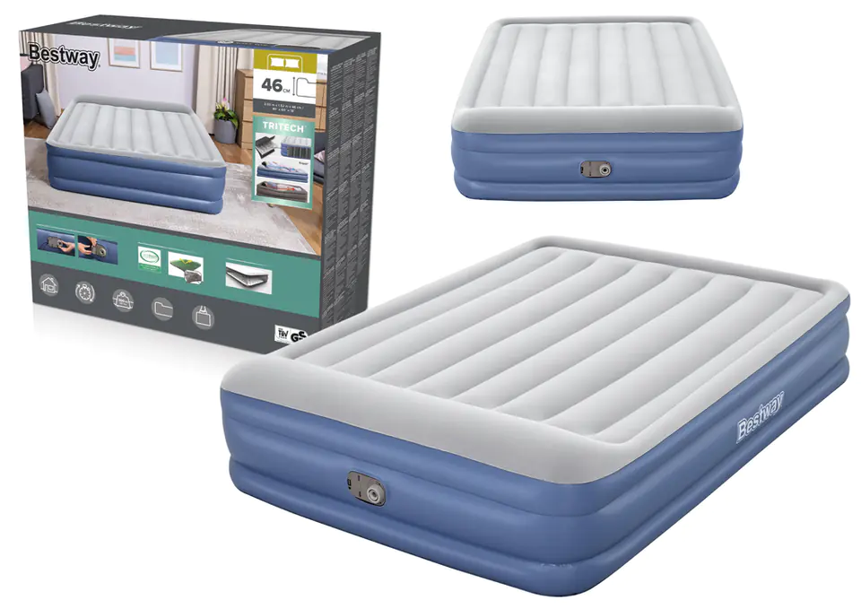 ⁨Dmuchany Materac 203 x 152 x 46 cm Bestway 67630⁩ w sklepie Wasserman.eu