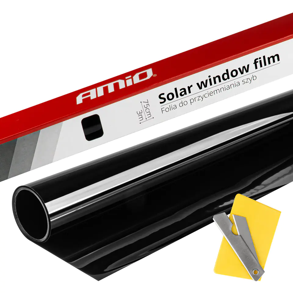 ⁨Ultra dark black window tinting film 0,75x3m (1%)⁩ at Wasserman.eu