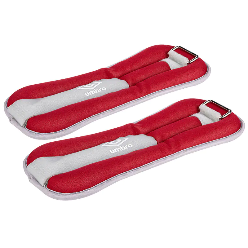 Umbro - Obciążniki na kostki i nadgarstki 2x1 kg (czerwony) w sklepie Wasserman.eu