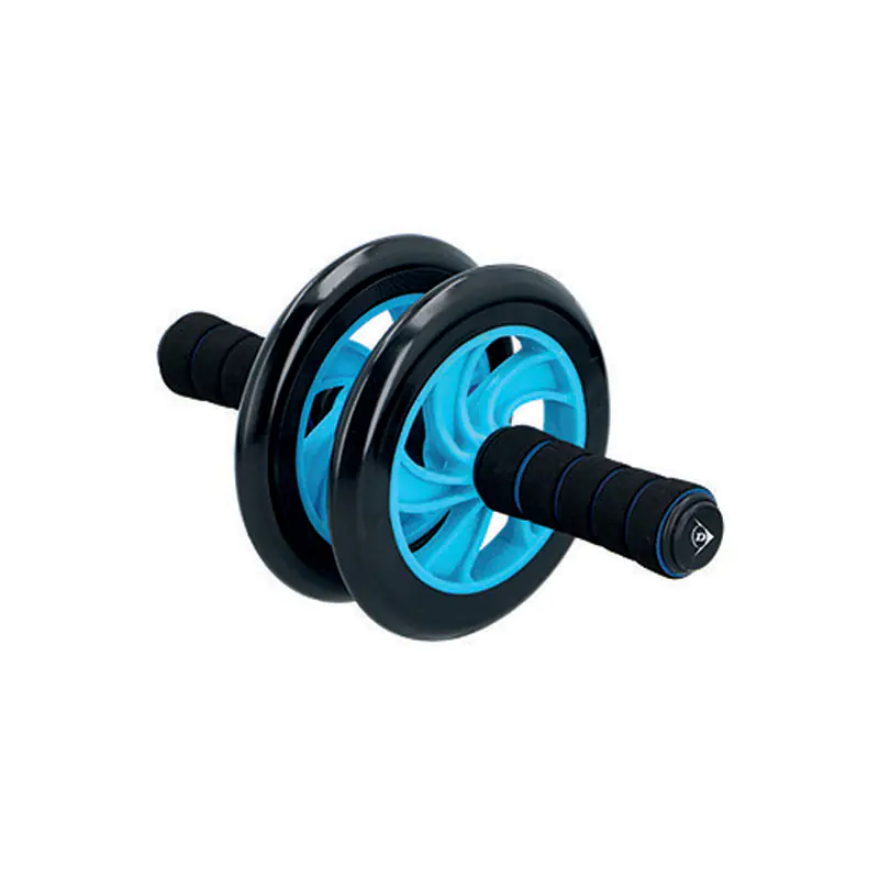 ⁨Dunlop - Two-wheeled roller for abdominal muscle training (blue)⁩ at Wasserman.eu