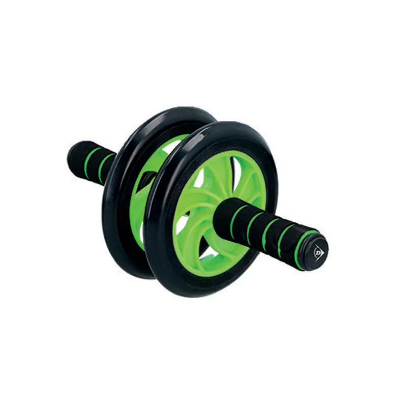 ⁨Dunlop - Two-wheeled roller for abdominal muscle training (green)⁩ at Wasserman.eu