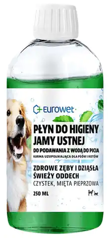 ⁨Eurowet Płyn do higieny jamy ustnej dla psów i kotów 250ml⁩ w sklepie Wasserman.eu