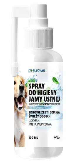 ⁨Eurowet Spray do higieny jamy ustnej dla psów i kotów 100ml⁩ w sklepie Wasserman.eu