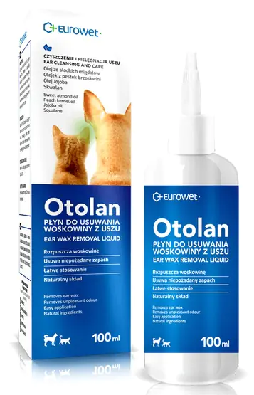Otolan Płyn do usuwania woskowiny z uszu dla psów i kotów 100ml w sklepie Wasserman.eu