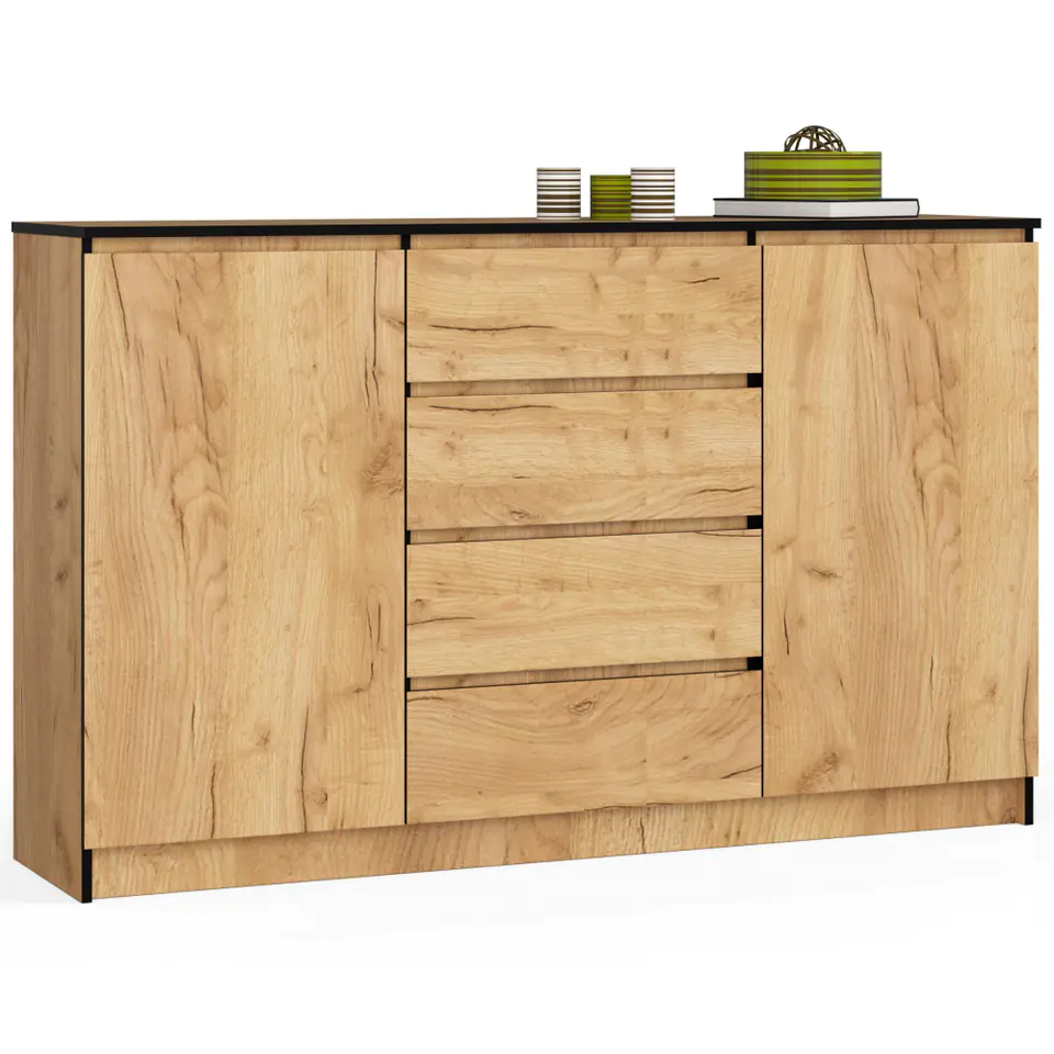 ⁨KOMODA K160 2D 4SZ CLP PK DĄB CRAFT⁩ w sklepie Wasserman.eu