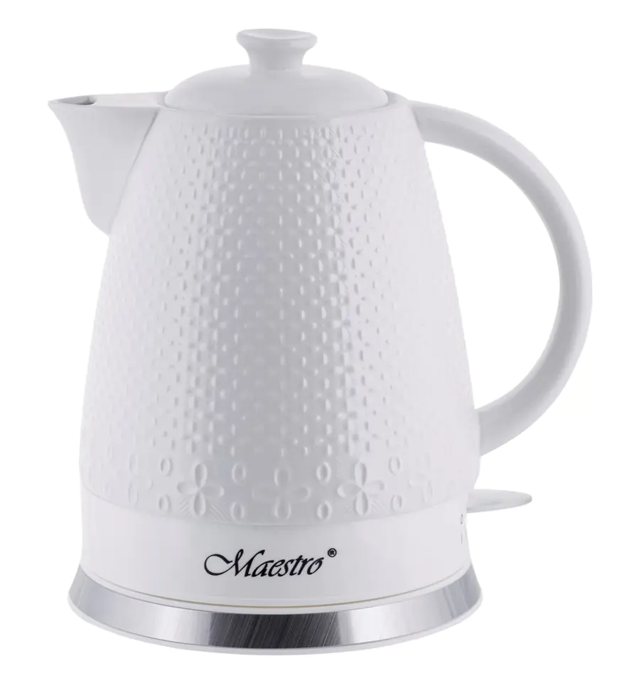 ⁨Maestro MR-073 electric kettle 1.2 L 1200 W White⁩ at Wasserman.eu