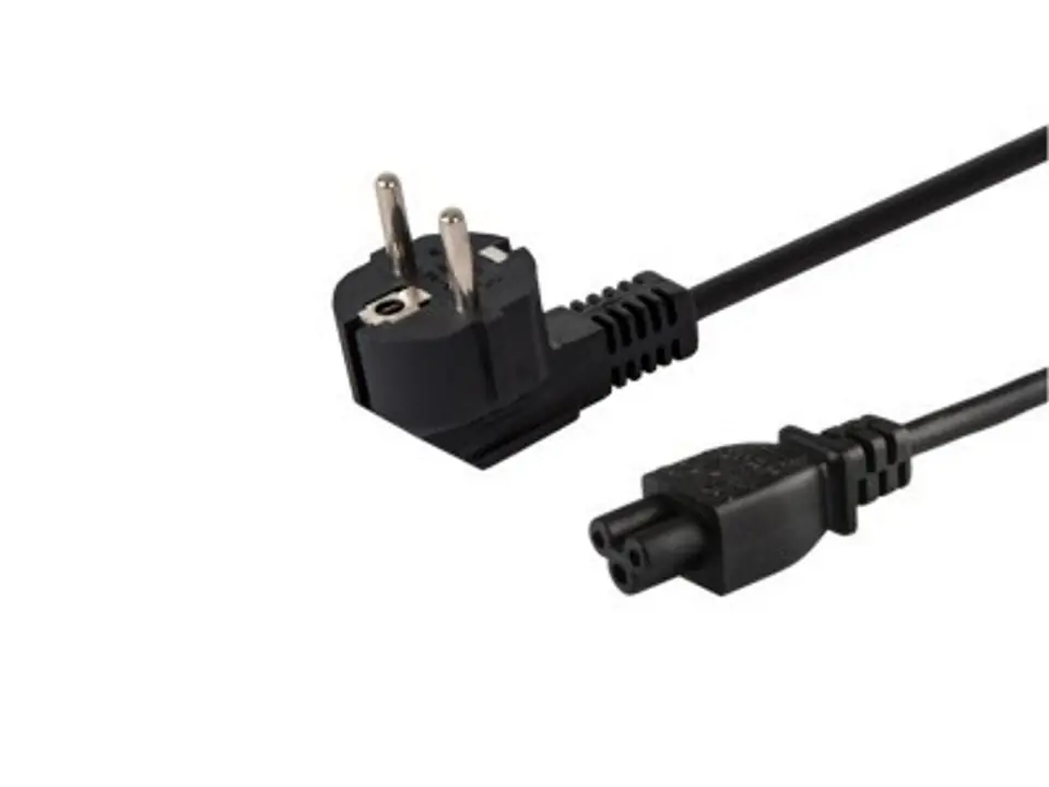 ⁨Kabel zasilający koniczynka 3pin, 1,2m, CL-67⁩ w sklepie Wasserman.eu