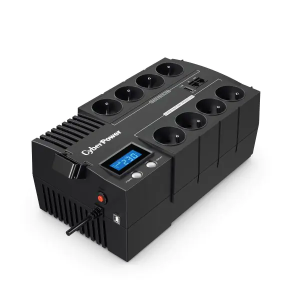 ⁨Zasilacz UPS CyberPower BR1000ELCD-FR (Brick; 1000VA)⁩ w sklepie Wasserman.eu